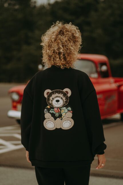 Bluza oversize rozpinana Bloom Teddy dla mamy i taty
