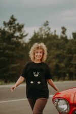 T-shirt oversize Mocha Teddy dla mamy i taty - obrazek 4