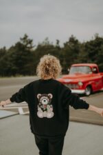Bluza oversize rozpinana Bloom Teddy dla mamy i taty - Image 4