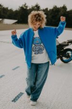 T-shirt oversize Blue Teddy dla mamy i taty - obrazek 6