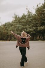 Bluza oversize rozpinana Mocha Teddy dla mamy i taty - obrazek 6
