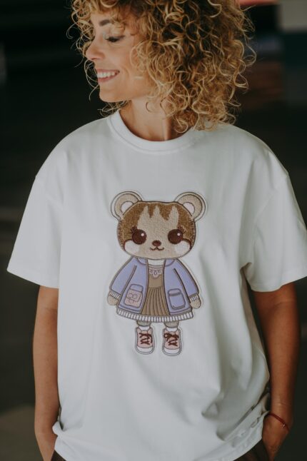 T-shirt oversize Nell Teddy dla mamy i taty