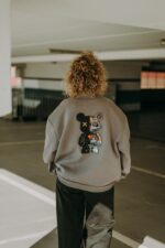 Bluza oversize rozpinana Robot Teddy dla mamy i taty