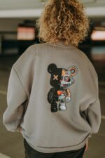 Bluza oversize rozpinana Robot Teddy dla mamy i taty - Image 8