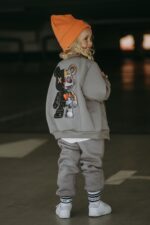 Bluza oversize rozpinana Robot Teddy - obrazek 4