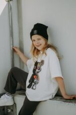 T-shirt oversize Robot Teddy ecrie - Image 8