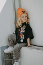 T-shirt oversize  Black Robot Teddy - Image 3