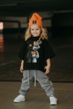 T-shirt oversize  Black Robot Teddy