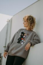 Bluza oversize Robot Teddy dla mamy i taty - Image 3