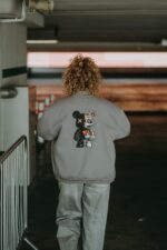 Bluza oversize rozpinana Robot Teddy dla mamy i taty - Image 3