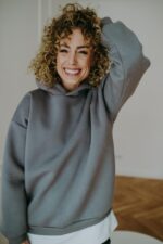 Bluza basic oversize klasyczna ołówek - obrazek 4