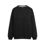 Bluza basic czarna bez kaptura