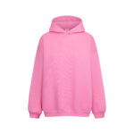 Bluza basic różowa z kapturem