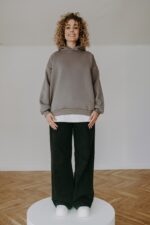 Bluza basic gray z kapturem - obrazek 2