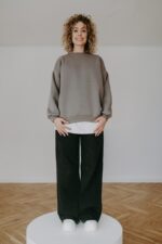 Bluza basic gray bez kaptura - obrazek 2