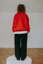 Bluza basic czerwona bez kaptura - obrazek 3