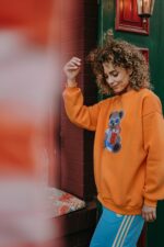 Bluza oversize Aperol Teddy dla mamy i taty - obrazek 9