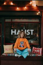 Bluza oversize Aperol Teddy dla mamy i taty - obrazek 5