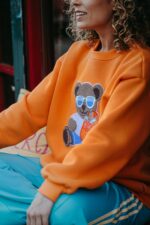 Bluza oversize Aperol Teddy dla mamy i taty - obrazek 6