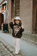 Spodnie dresowe ecrie szeroka nogawka - obrazek 4