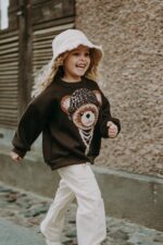 Spodnie dresowe ecrie szeroka nogawka - obrazek 5