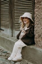 Spodnie dresowe ecrie szeroka nogawka - obrazek 7