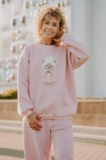 Bluza oversize Sophie Teddy dla mamy i taty - obrazek 3