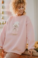 Bluza oversize Sophie Teddy dla mamy i taty - obrazek 8