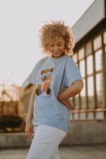 T-shirt oversize Aperol Teddy dla mamy i taty - obrazek 2