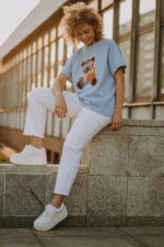 T-shirt oversize Aperol Teddy dla mamy i taty - obrazek 3