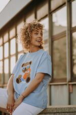 T-shirt oversize Aperol Teddy dla mamy i taty - obrazek 4