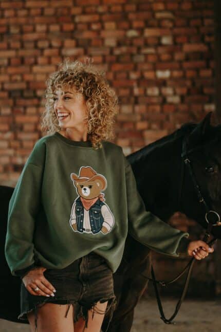 Bluza oversize  Kowboj Teddy dla mamy i taty