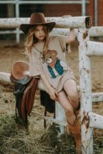 T-shirt oversize Kowboj Teddy - obrazek 3