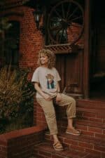 T-shirt oversize Kowboj Teddy dla mamy i taty - obrazek 2
