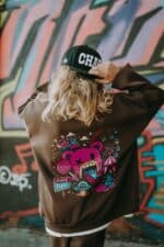 Bluza oversize Teddyland czekoladowa